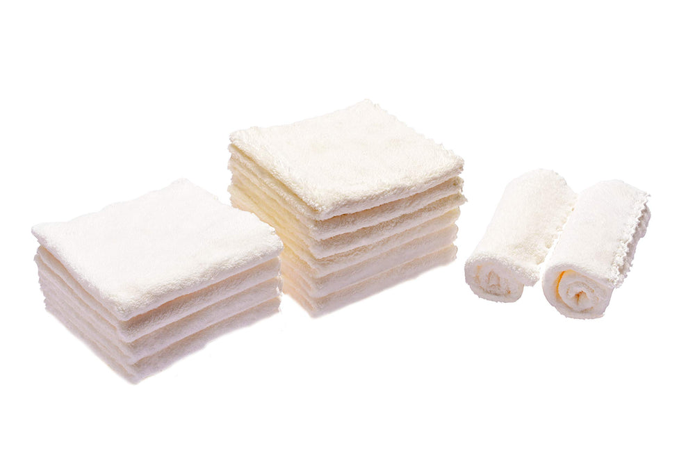 Kyapoo Baby Washcloths coral fleece closeup highlighting plush texture.