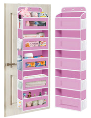 KYERVIS Over The Door Organizer front view with ample storage for nursery essentials.