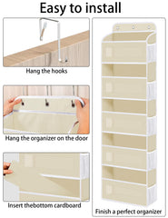 KYEVIS over the door organizer large pockets nursery use shows baby essentials neatly organized.