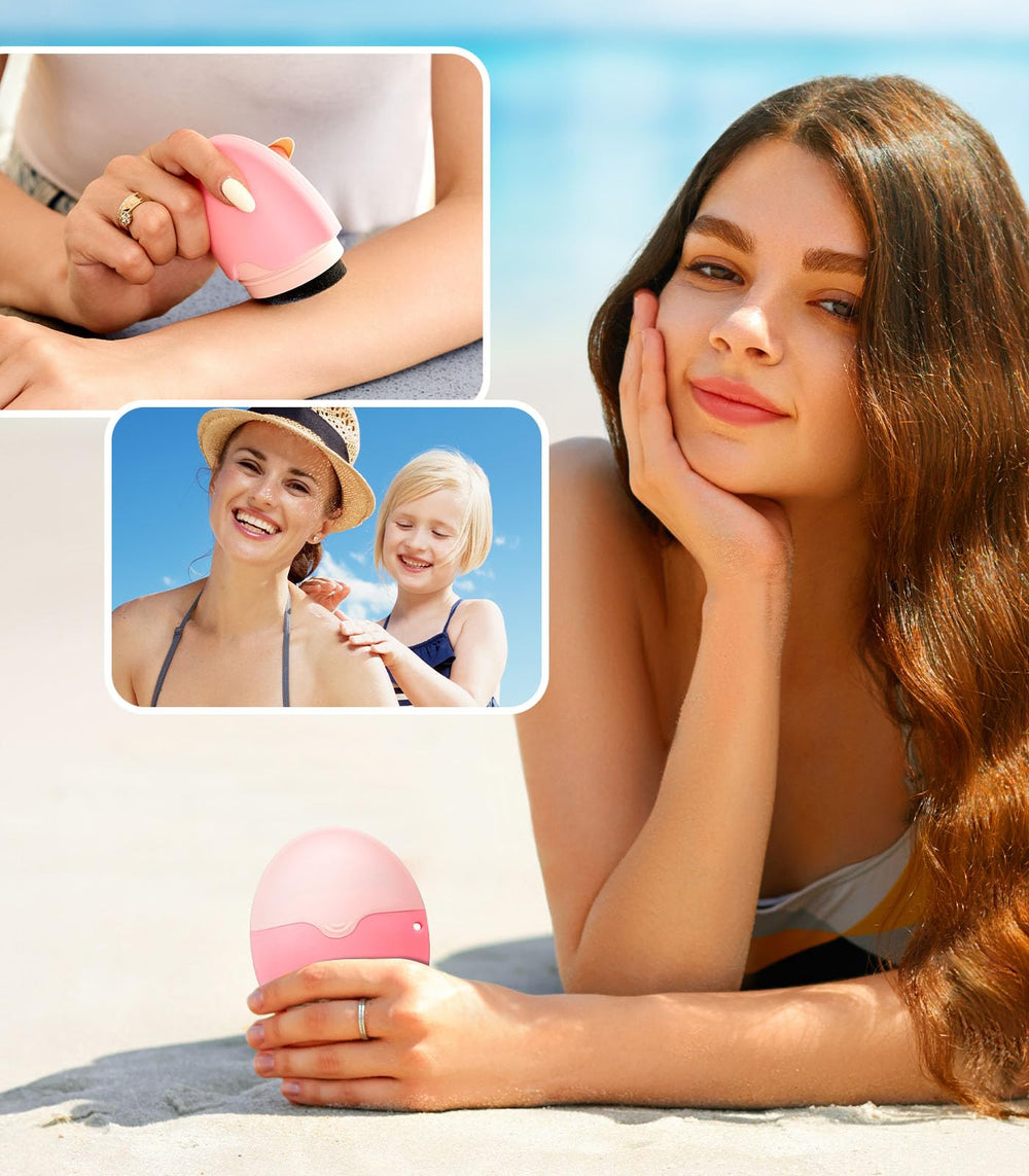 KYHDIYA Sunscreen Applicator reusable-design supports refillable sunscreen options.
