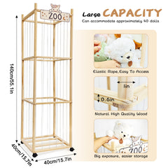 KYNUG plush-toy-holder-side-straps-mesh-base focuses on stable, safe toy display.