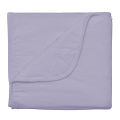 Kyte BABY blanket in Taro close-up shows plush bamboo rayon texture for cuddling.