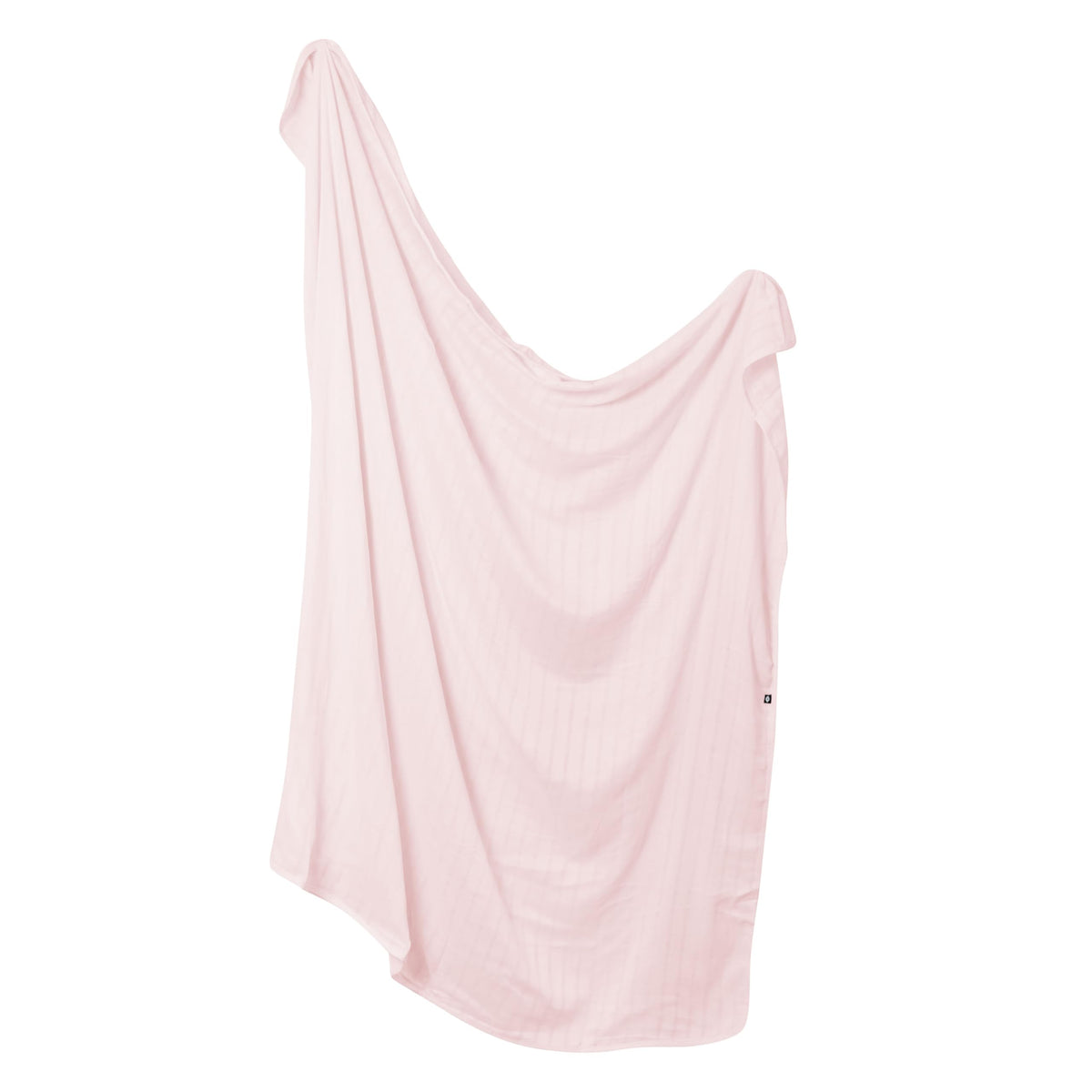 KYTE BABY Ballet swaddle blanket flatlay shows soft bamboo fabric for breathable comfort.