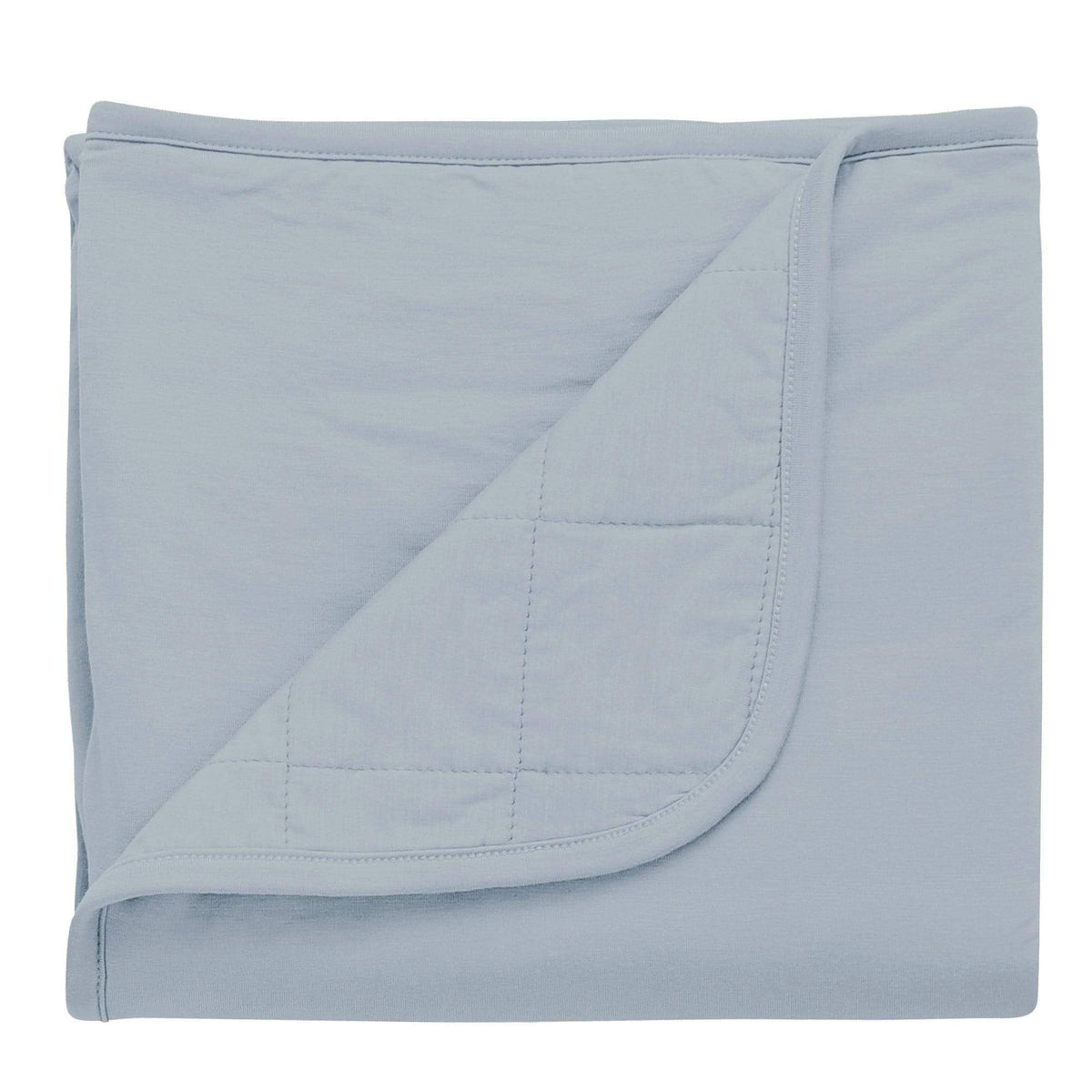 KYTE BABY Fog blanket exterior fabric highlights breathable bamboo rayon texture for year-round comfort.