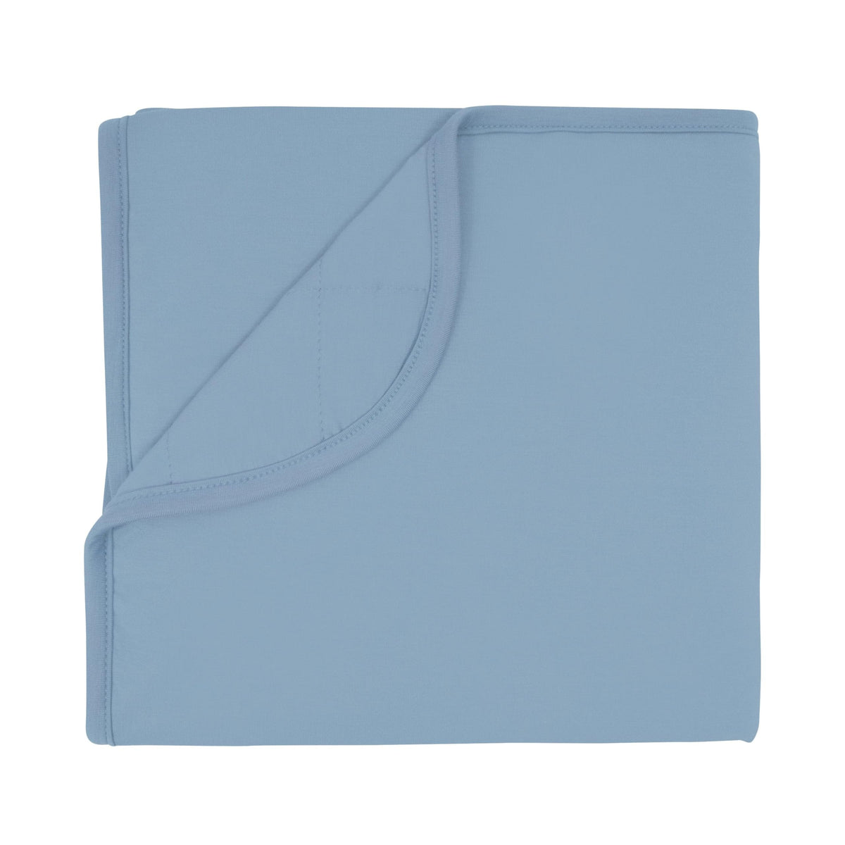 KYTE BABY blanket in slate close-up showcases plush bamboo fabric for year-round cuddling