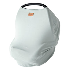 KYTE BABY Sage car seat cover folded for compact storage, showing soft bamboo fabric