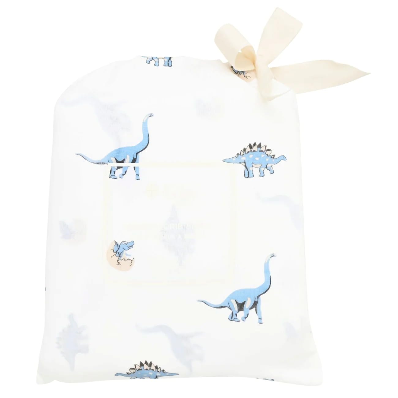 Kyte Baby Jurassic crib sheet folded packaging for gifting or storage.