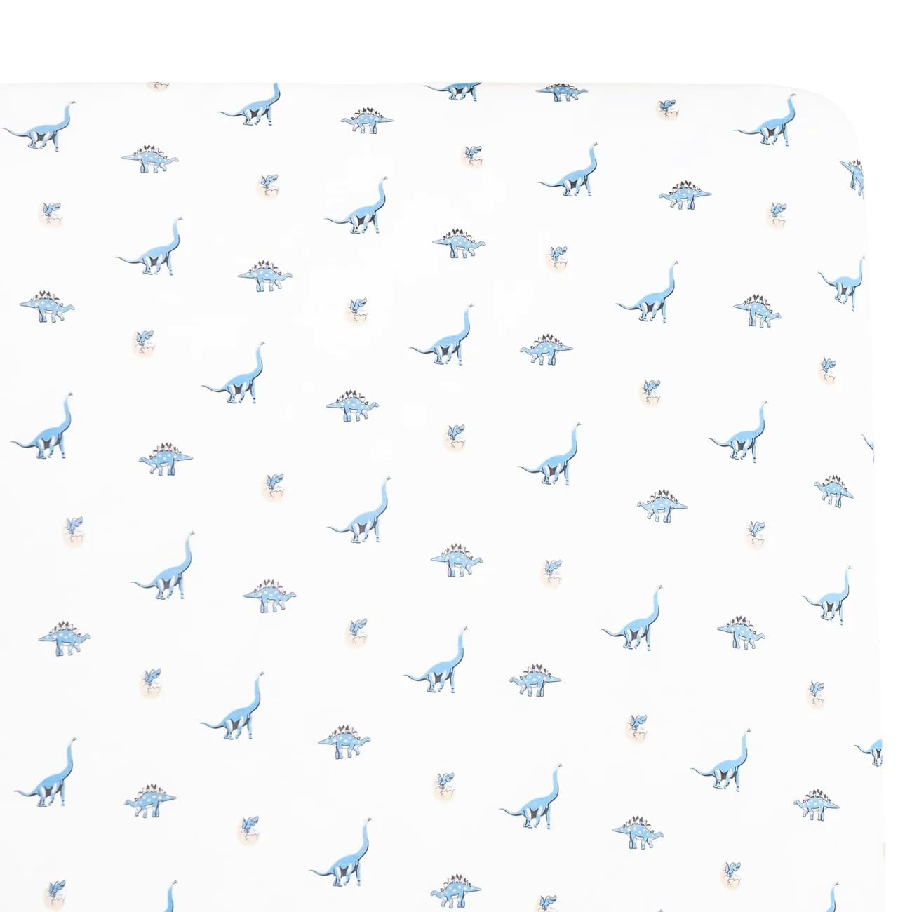 Kyte Baby Jurassic crib sheet pattern detail for playful nursery decor.