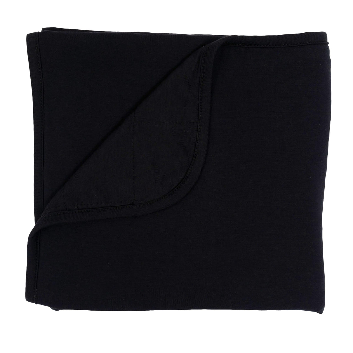 Kyte Baby Midnight bamboo blanket close-up for ultra-soft nursery comfort.