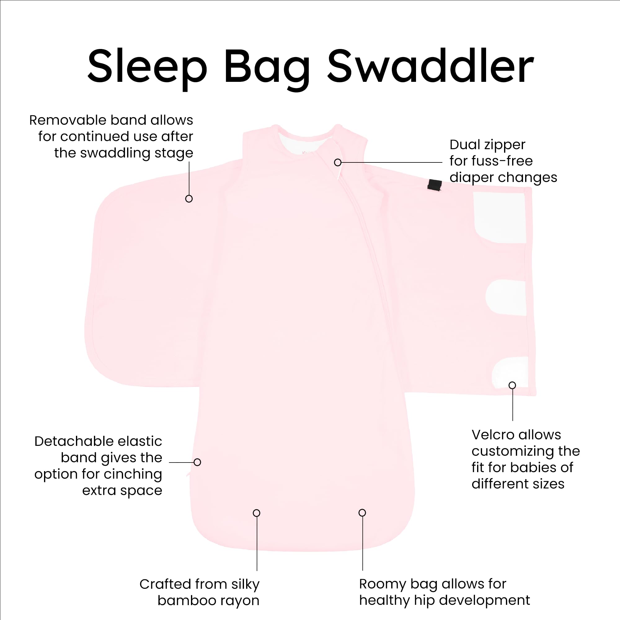 KYTE BABY newborn-ready design safely fits babies up to 13 lbs