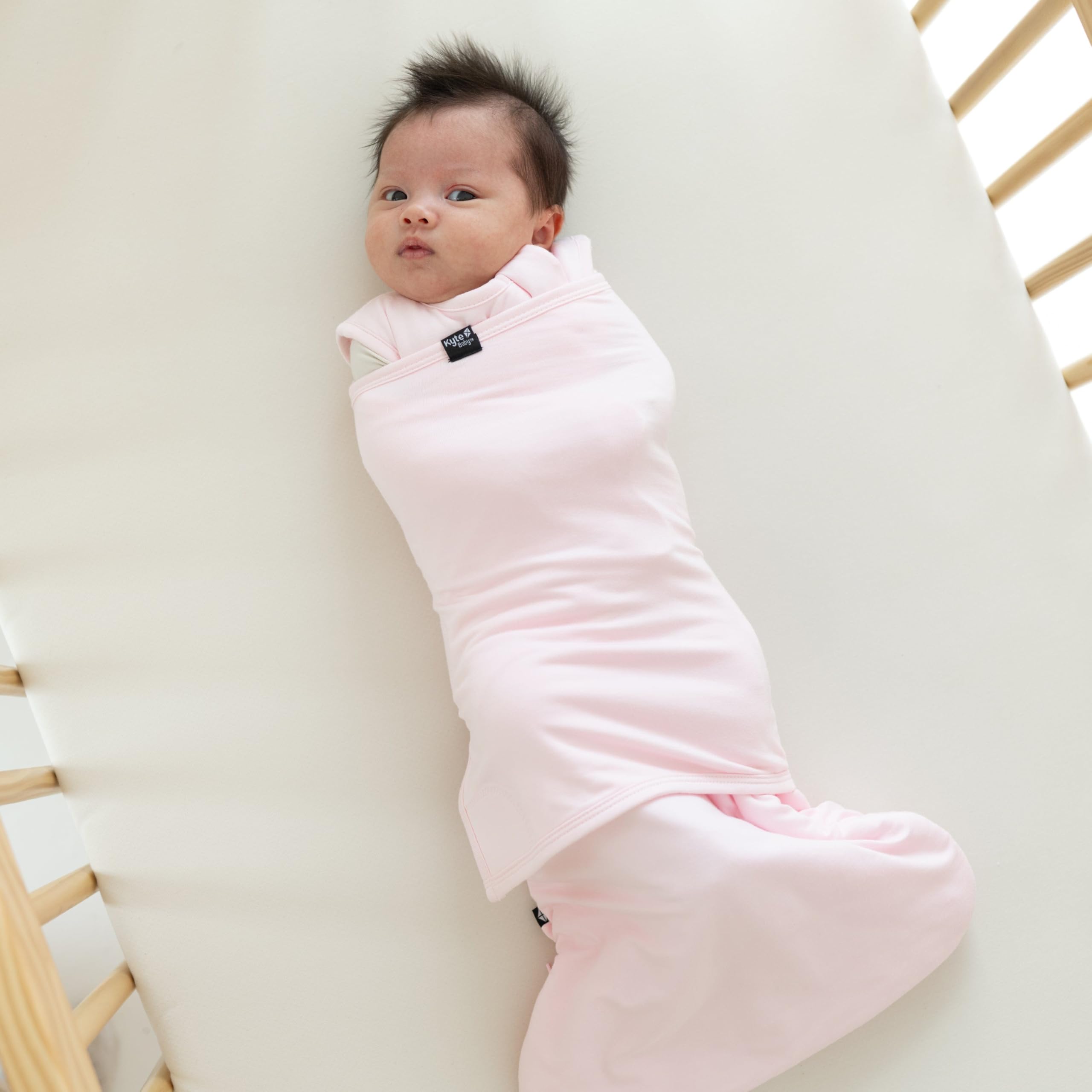 KYTE BABY Sakura swaddle wrap removable for adjustable growth