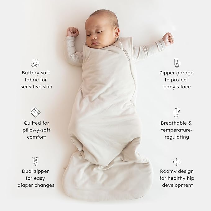 KYTE BABY 1.0 tog sleep bag for XS size fits snugly for cooler nights