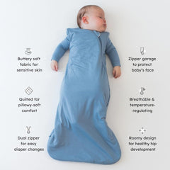 KYTE BABY sleep bag bamboo slate wearable blanket style for toddler warmth.