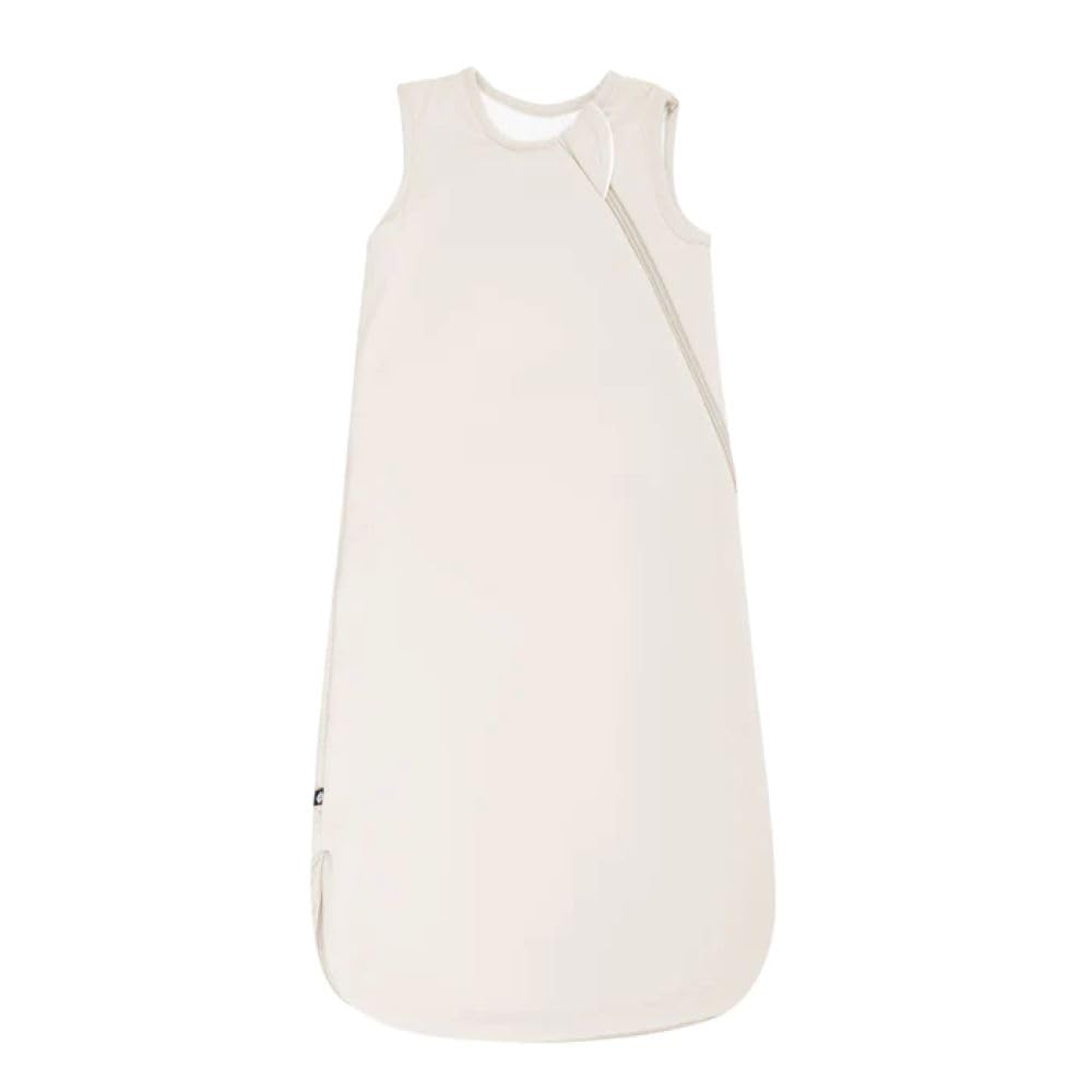 KYTE BABY sleep bag oat front view shows breathable bamboo fabric for comfy sleep
