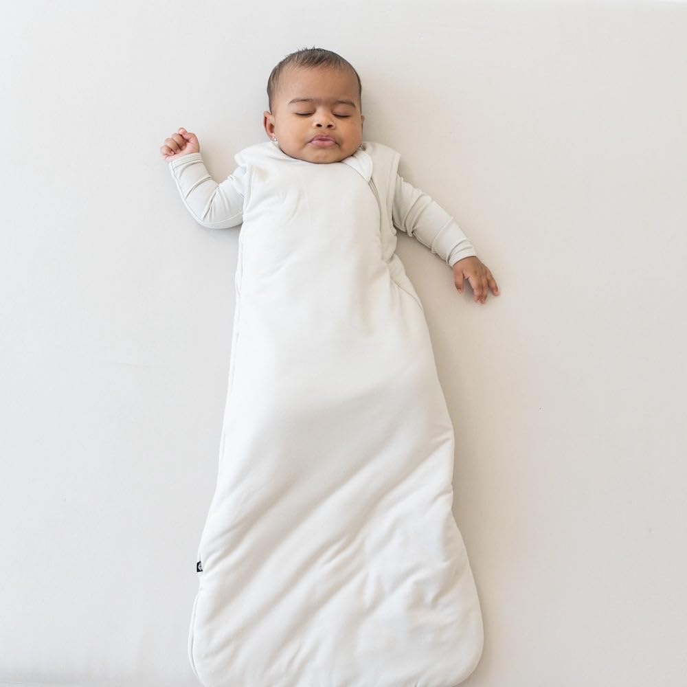 KYTE BABY sleep bag oat small back view showcases snug coverage