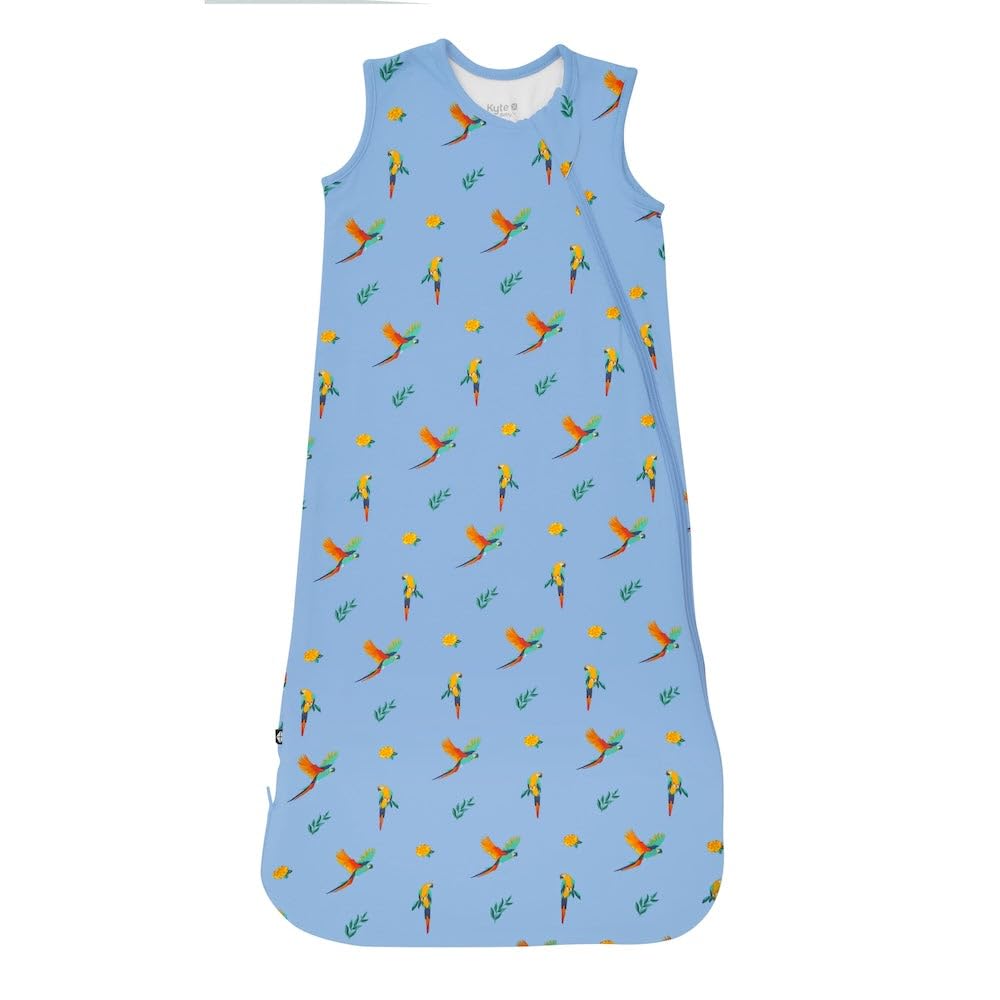 Kyte Baby sleep bag outer fabric highlights breathable bamboo rayon for comfortable nights