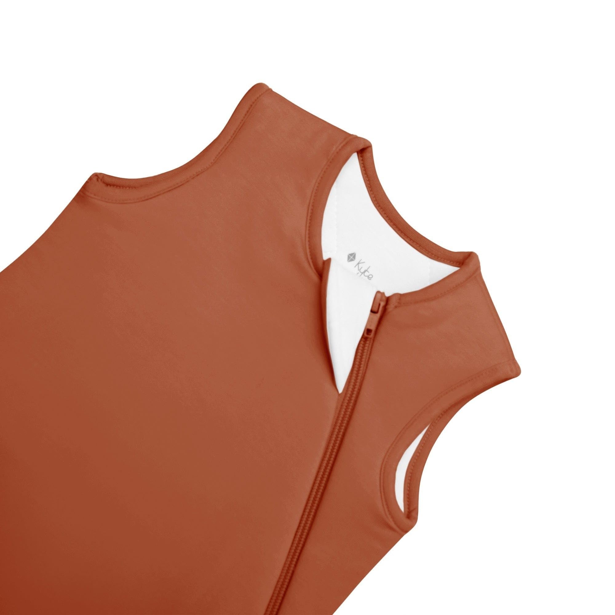 Kyte Baby sleep bag rust size small fits babies and toddlers for cozy sleep.