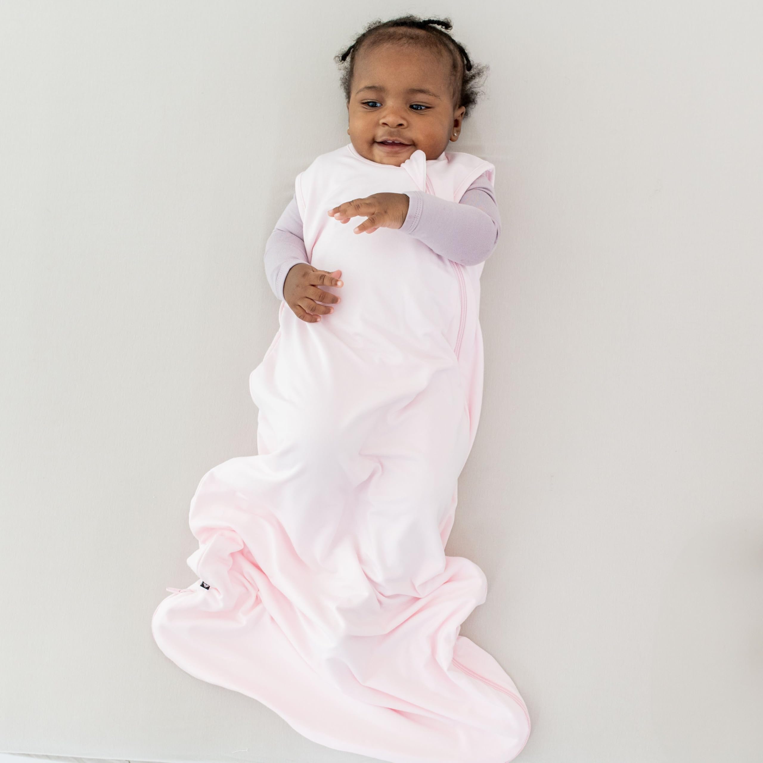 KYTE BABY sleep bag Sakura fabric-closeup showing breathable bamboo blend.