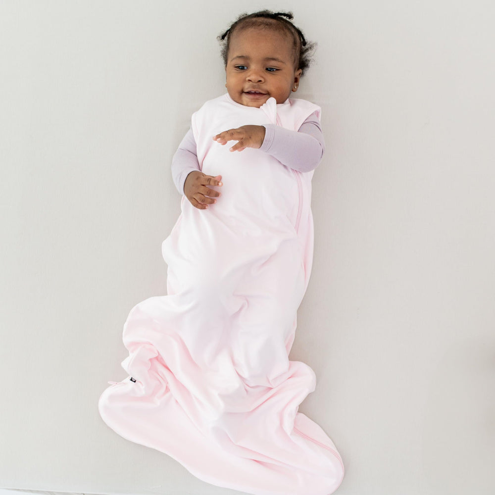 KYTE BABY sleep bag Sakura fabric-closeup showing breathable bamboo blend.
