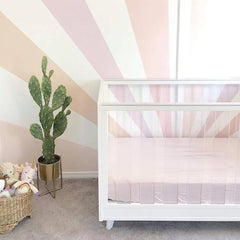 Kyte Baby Soft Crib Sheet 28x52 fit image highlights standard size compatibility and easy setup