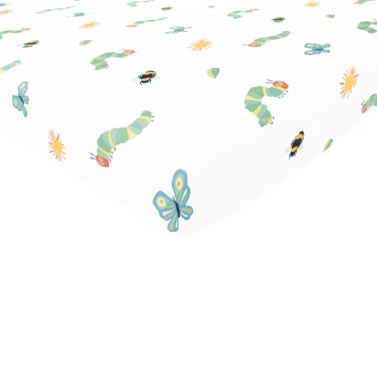 Kyte Baby bamboo rayon crib sheet close-up, silky and breathable for baby comfort.
