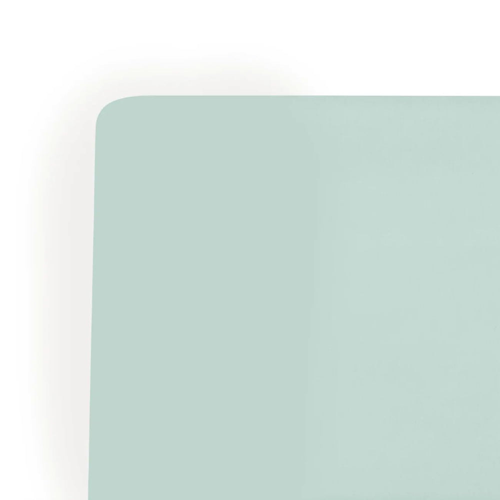 Kyte Baby sage crib sheet on baby sleeping peacefully