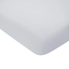 KYTE BABY Soft Crib Sheet Storm close-up highlights breathable bamboo fabric for gentle sleep.