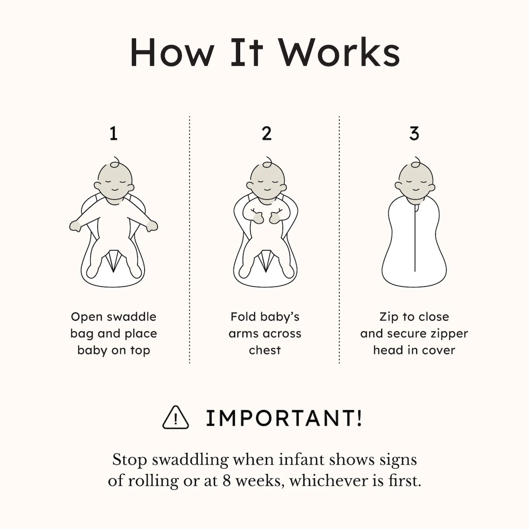 KYTE BABY Swaddle Bag fabric demonstrating light warmth and breathability