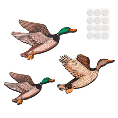 Kytvl wooden mallard duck 12-inch wall art adds vintage farmhouse charm to entryways.