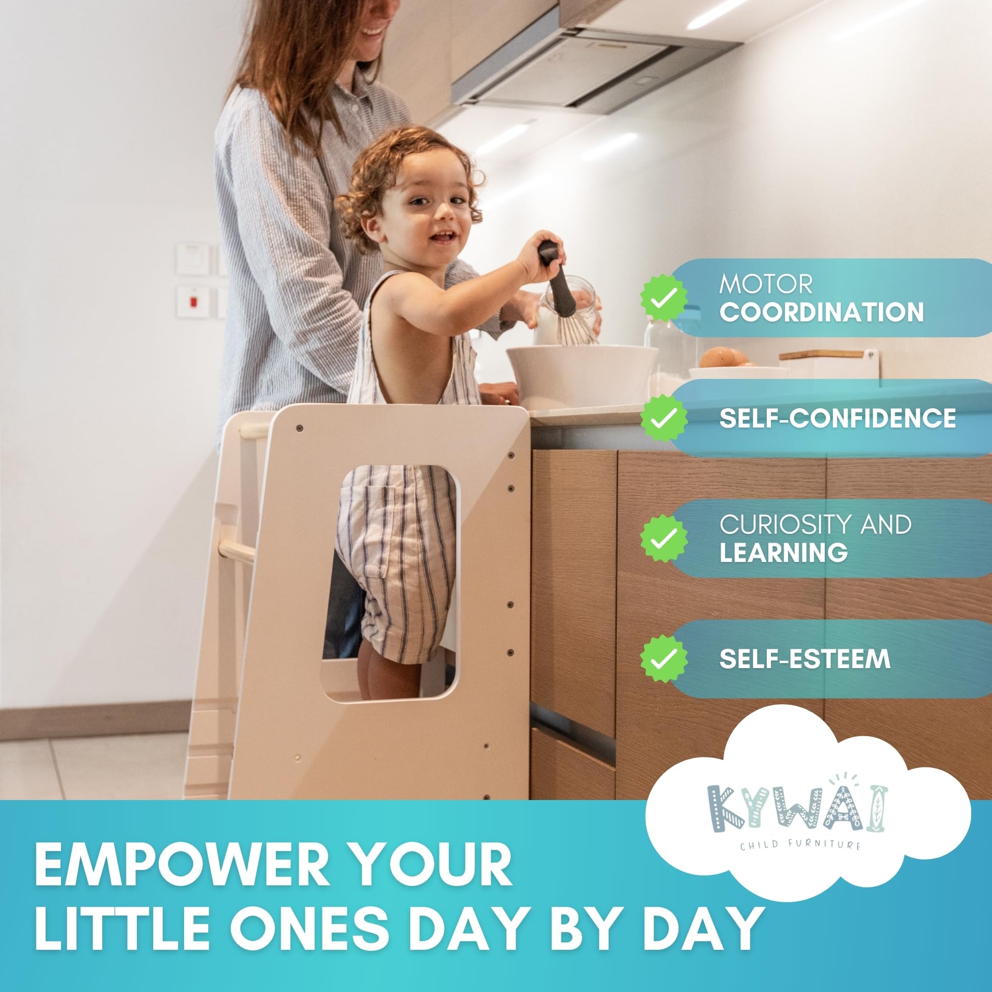 KYWAI Safety Rails removable for flexible, adaptable use.