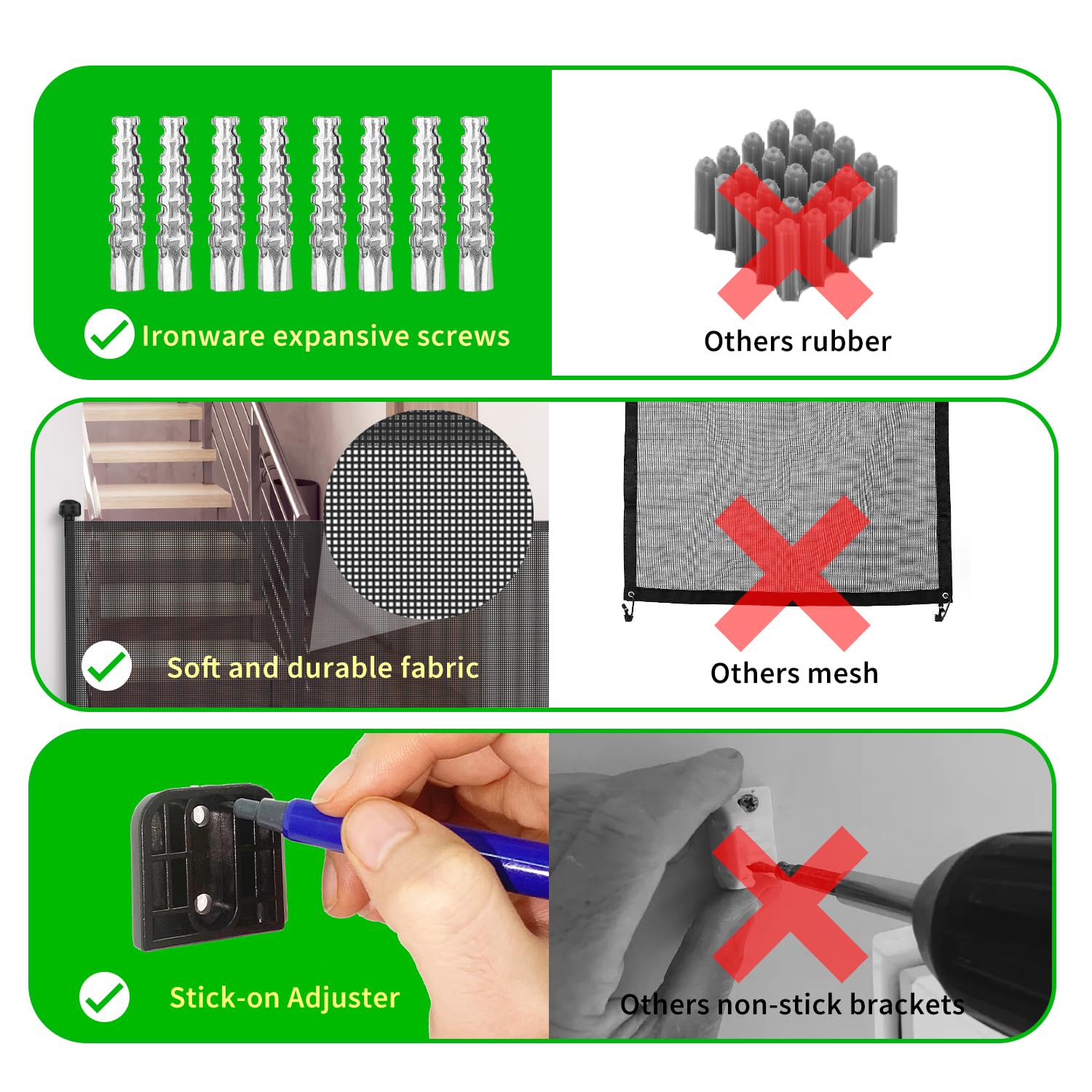 KYXAIN see-through mesh keeps supervision while the gate is open