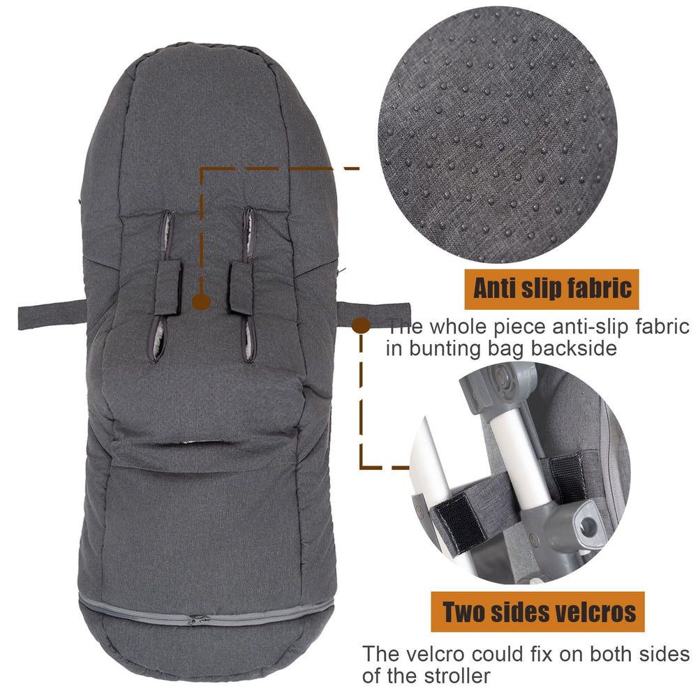 KZ Dotnz bunting bag compatible with UPPAbaby, Nuna, BOB and more