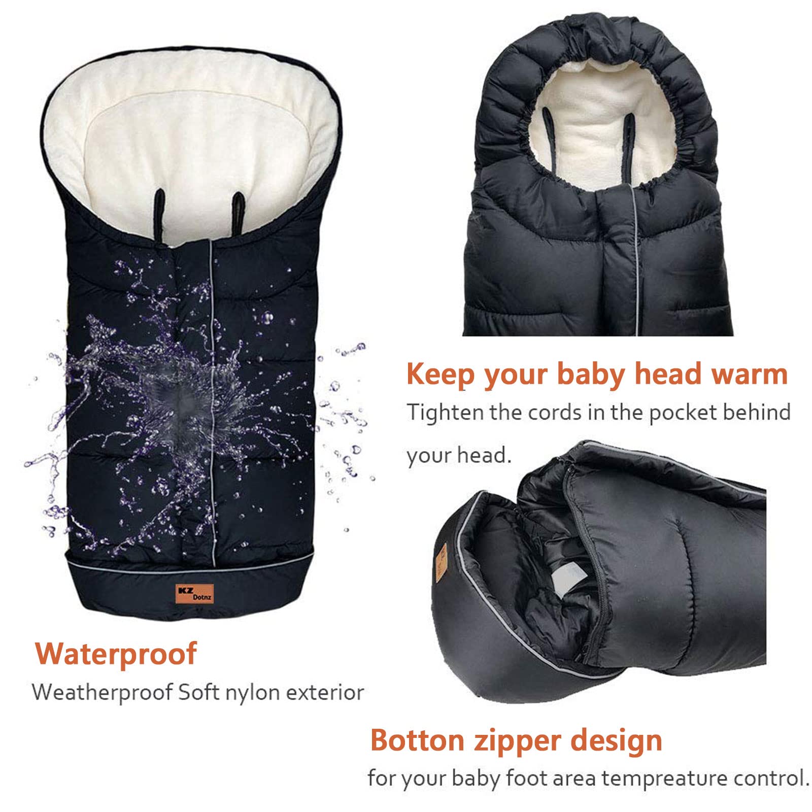 KZ Dotnz footmuff doubles as a quilt or blanket for versatile use.
