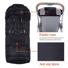 KZ Dotnz footmuff two-button design adjusts foot warmth during outings.