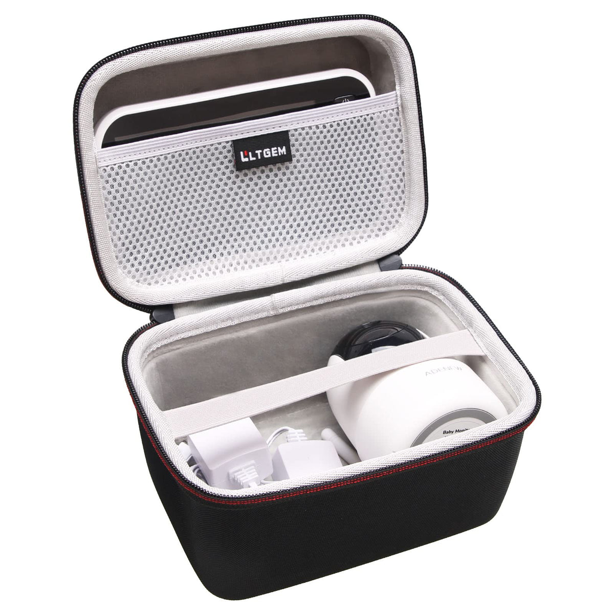 L LTGEM baby monitor travel case fits DXR-8 Pro for secure transport.