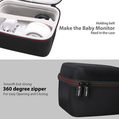 L LTGEM case interior with mesh pocket for accessories.
