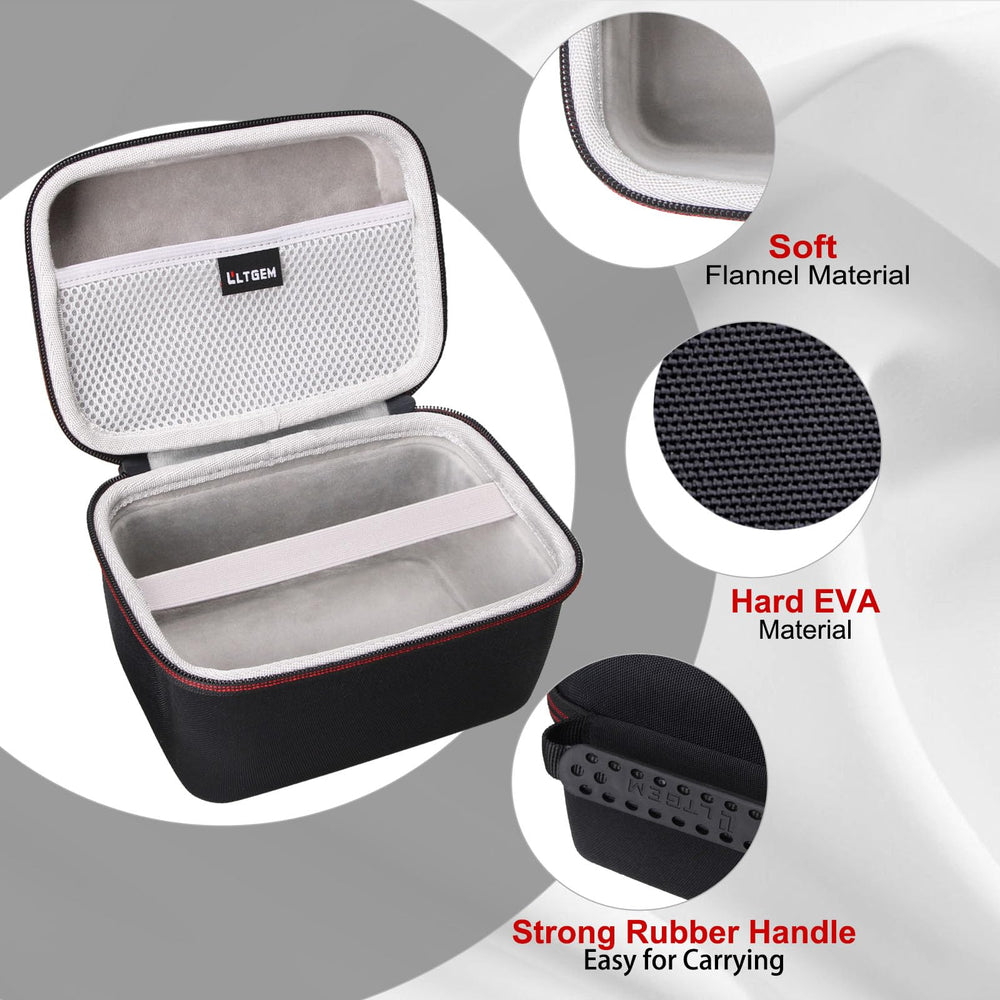 L LTGEM hard protective carrying bag protects monitors during travel.