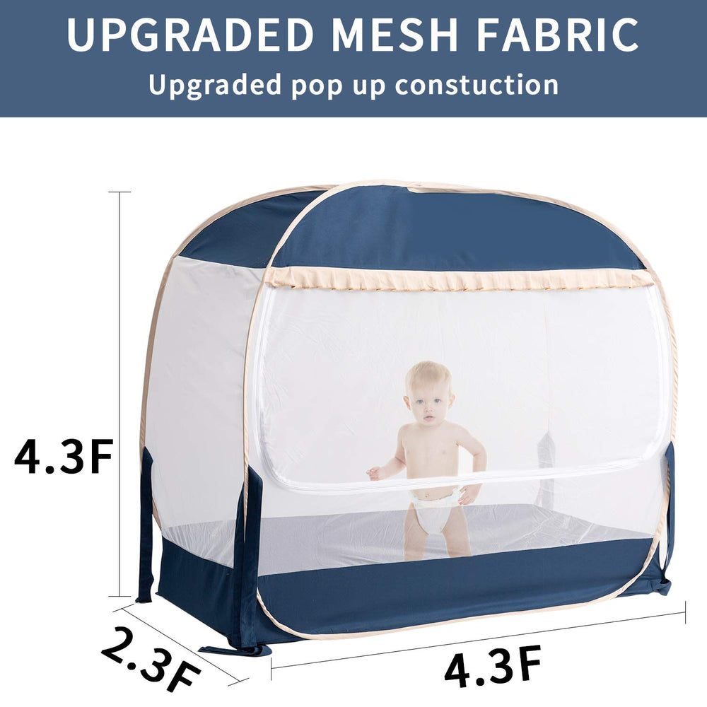 L RUNNZER durable-structure showcases sturdy ribbons and tight-fit crib safety.