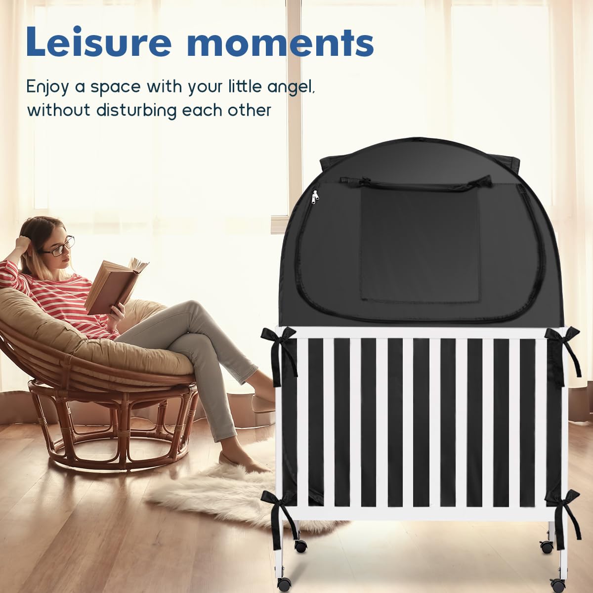 L RUNNZER Pack N Play Fit Mini-Crib ensures snug, secure fit.