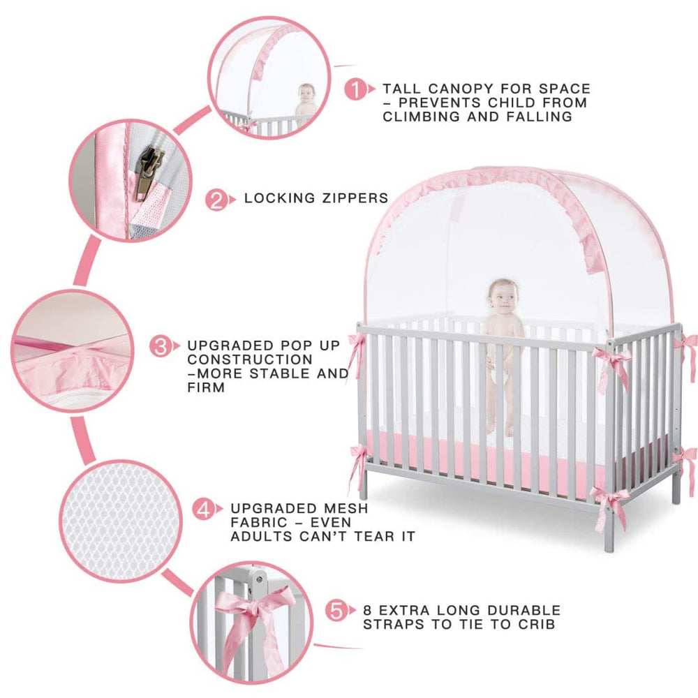 L RUNNZER See-through mesh for easy baby monitoring at a glance
