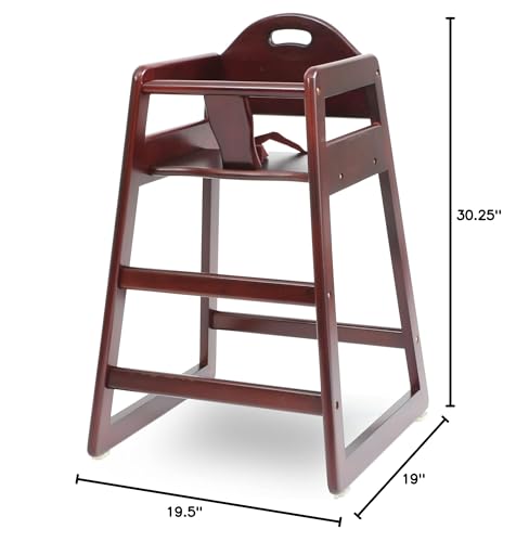 L.A. Baby 40 lb capacity high chair suits toddlers during growing dining moments.