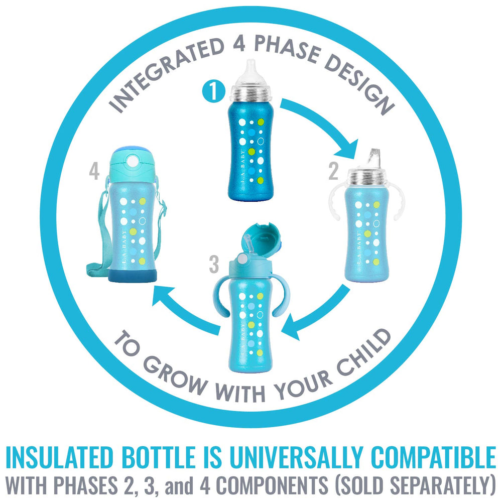 L.A. Baby slow-flow nipple supports comfortable feeding.