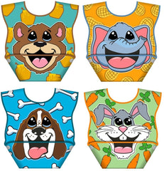 LA Baby crumb snatcher bib buckle-closed keeps meals snug and mess contained.