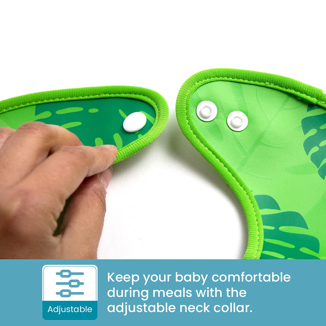 LA Baby crumb snatcher prints add playful meals while keeping outfits clean.