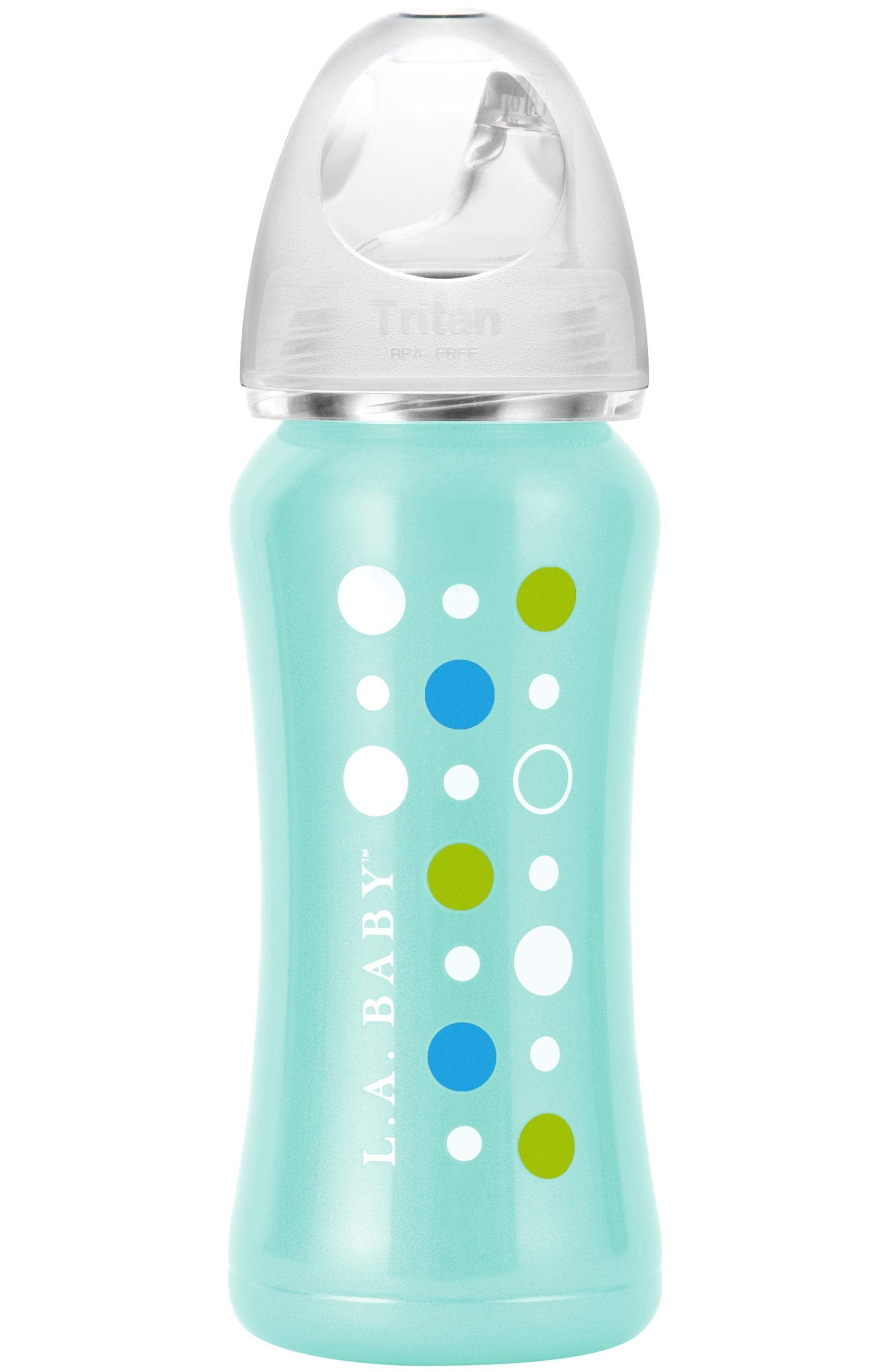 Bottle on a top rack to illustrate dishwasher-safe cleaning
