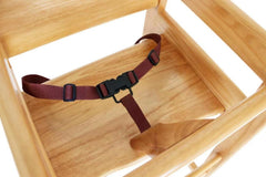L.A. Baby high chair fits standard dining tables at 30 inch height.