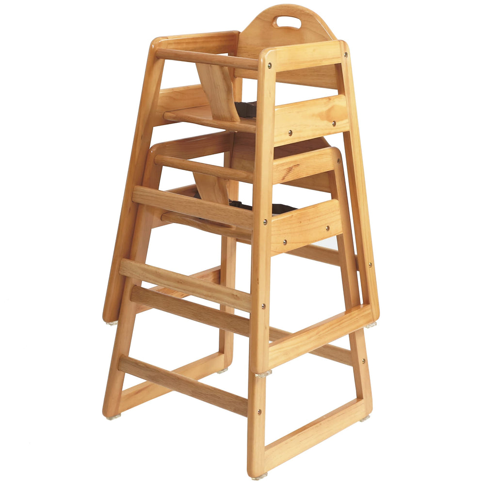 L.A. Baby high chair in restaurant-style compact design for small spaces.