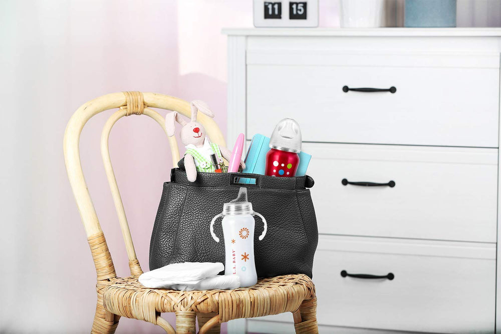 L.A. Baby insulated cup keeps drinks warm or cold for 10+ hours.
