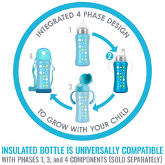 L.A. Baby Ultimate Stainless Steel Sippy Cup handle demonstrates toddler-friendly grip.