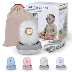 La ForFoir Baby Ear Defenders folded in a bag for travel-ready storage.